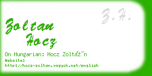 zoltan hocz business card